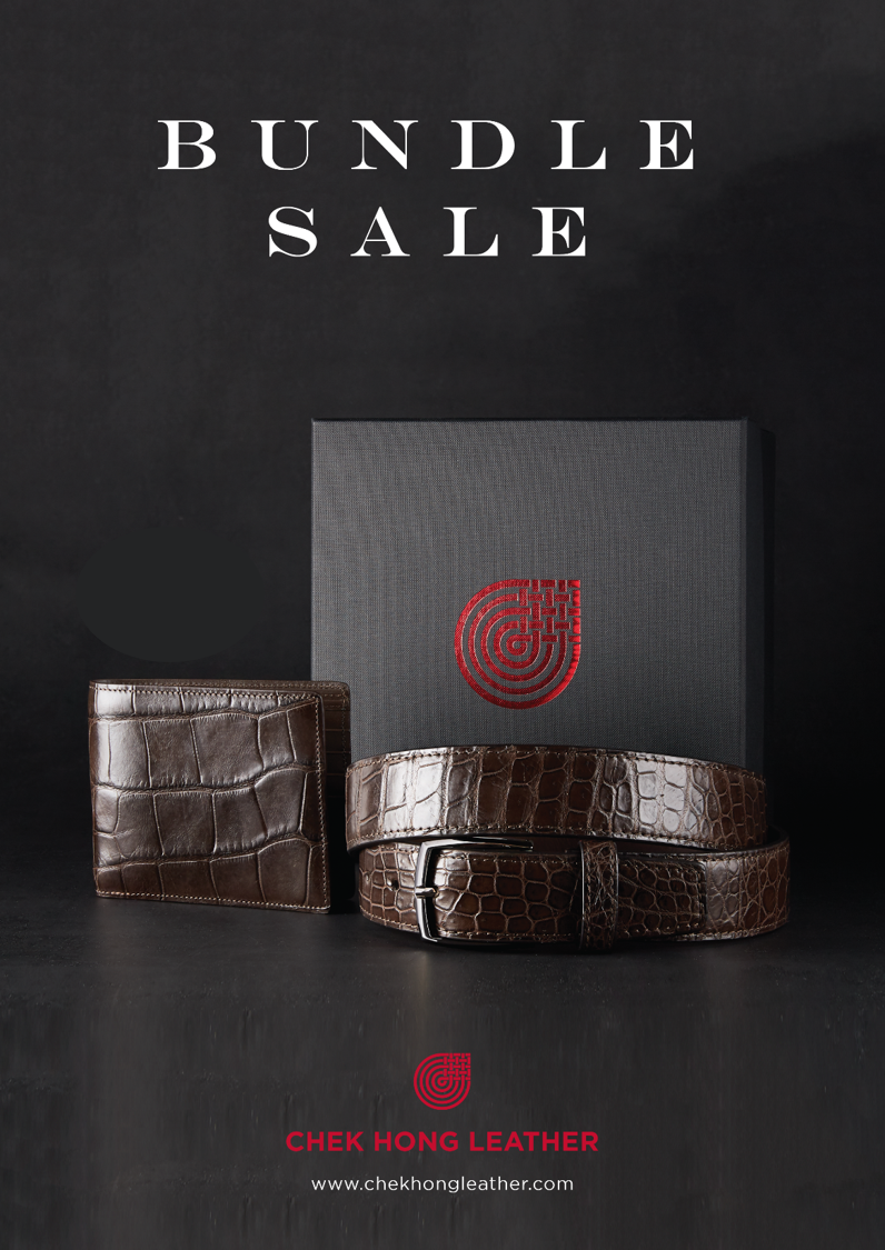 Bundle Sales - Men's Belt and Wallet - Brown - Matte