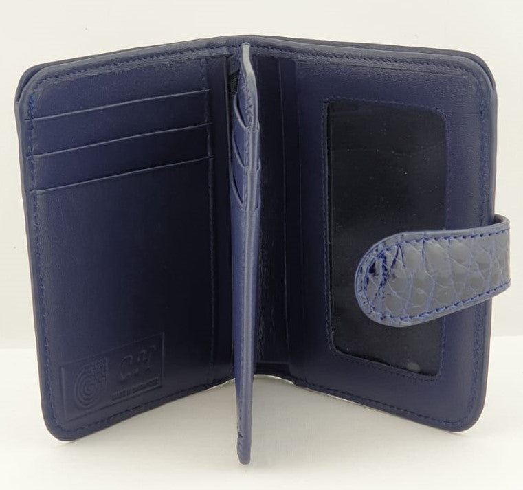 Ladies Card Holder NSB 81401 Navy Blue Glazed