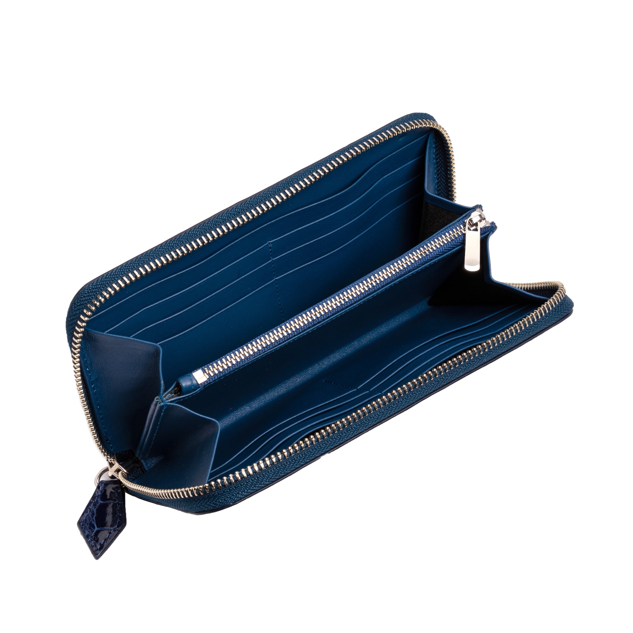 Ladies Long Purse NSB 6742 Royal Blue Glazed