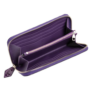 Ladies Long Purse NSB 6742 Violet Glazed