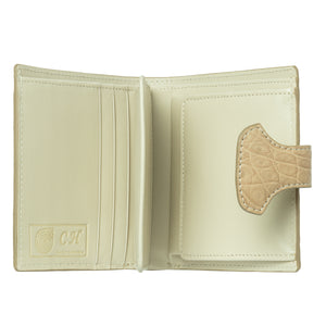 Ladies Short Wallet NMB 90320A Beige Matte