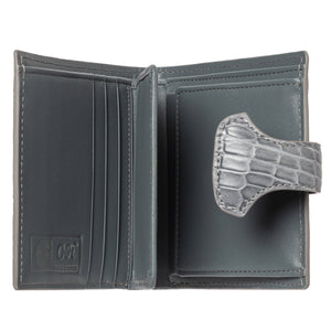 Ladies Short Wallet NMB 90320A Blue Grey Matte
