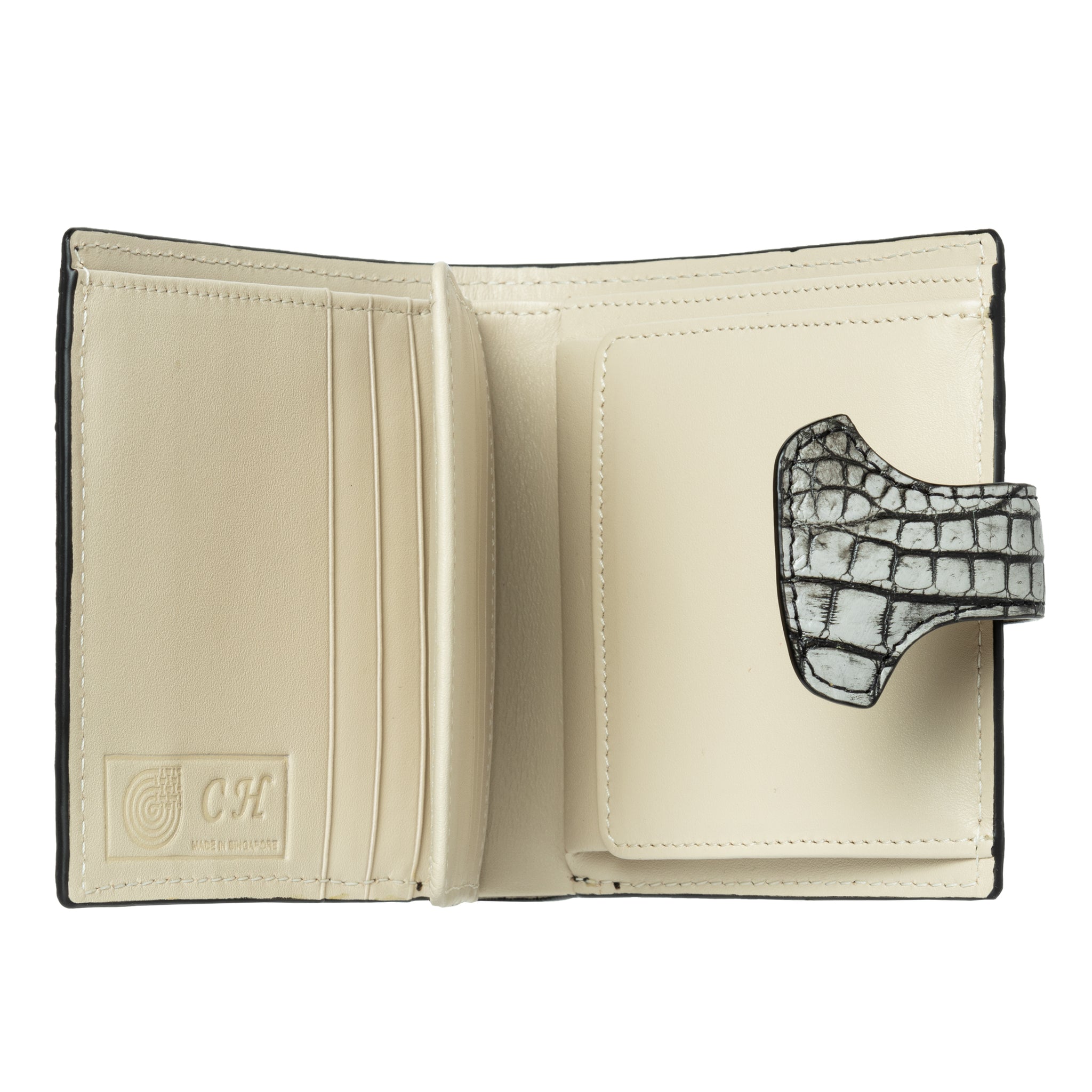 Ladies Short Wallet NMB 90320A Fancy Beige Matte