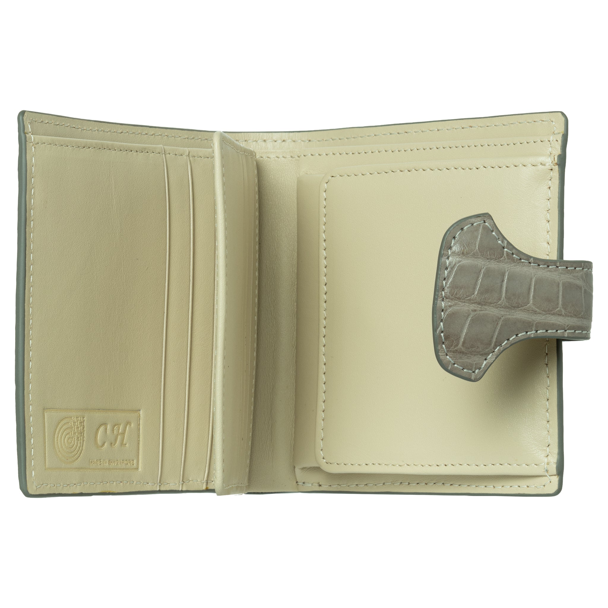 Ladies Short Wallet NMB 90320A Ice Grey Matte