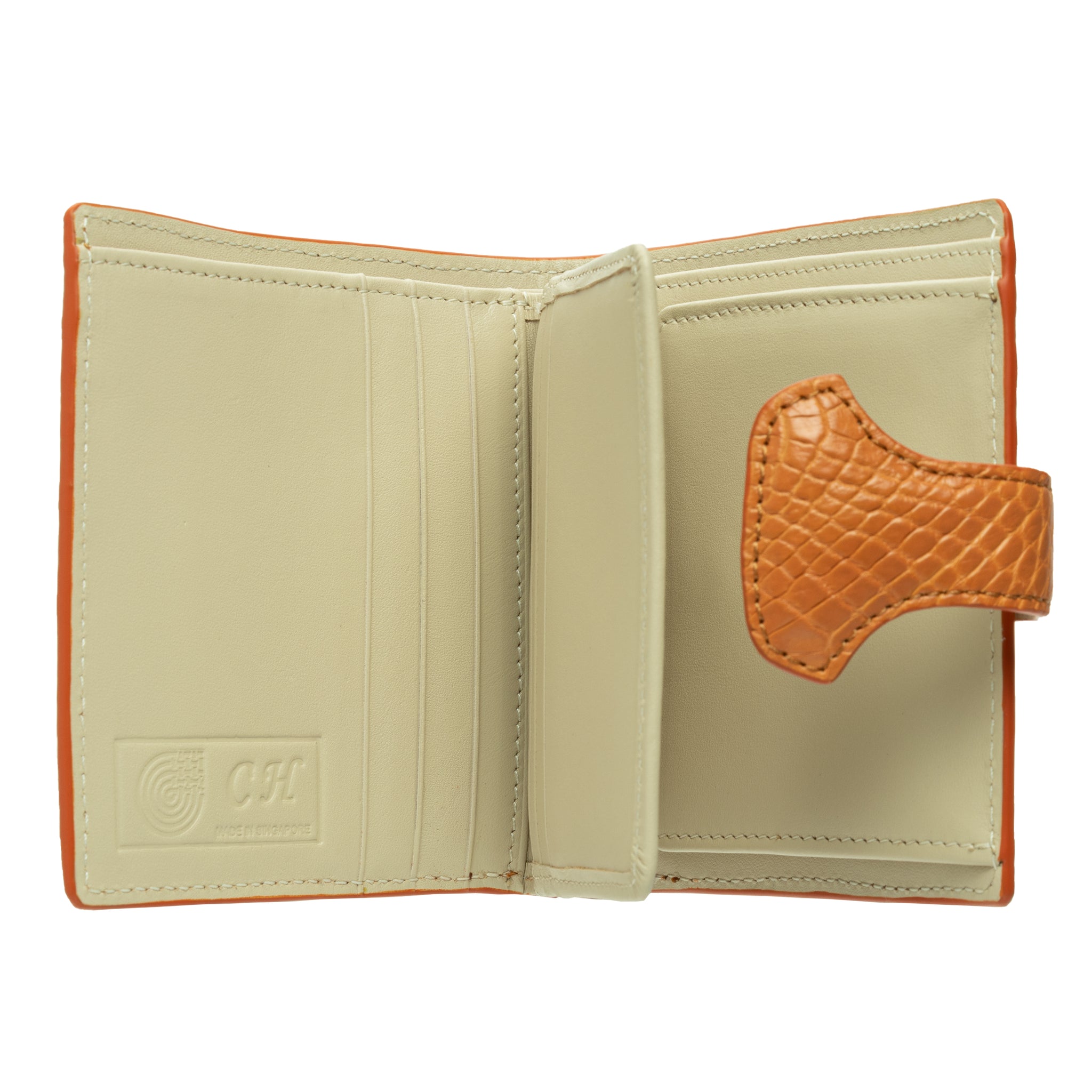 Ladies Short Wallet NMB 90320A Camel Matte
