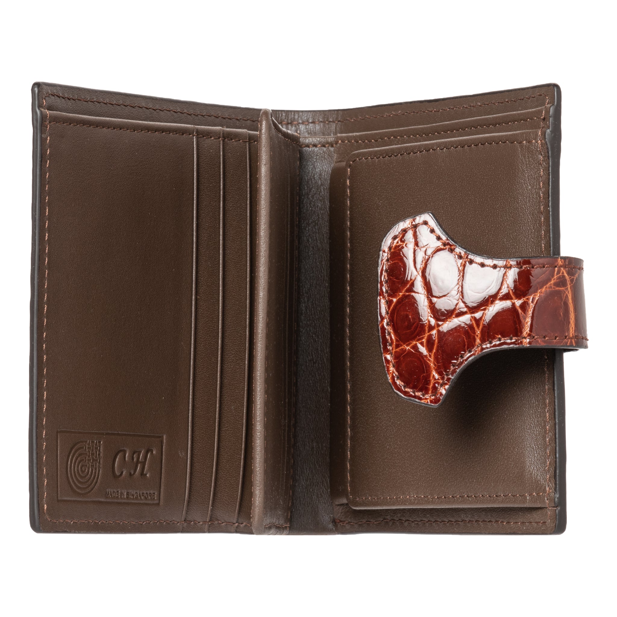 Ladies Short Wallet NSB 90320A Gold Brown Glazed