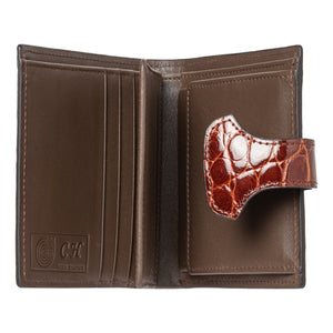 Ladies Short Wallet NSB 90320A Gold Brown Glazed