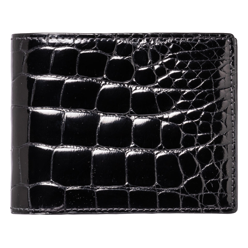 Men's Billfold Wallet NSB 81224 Black Glazed