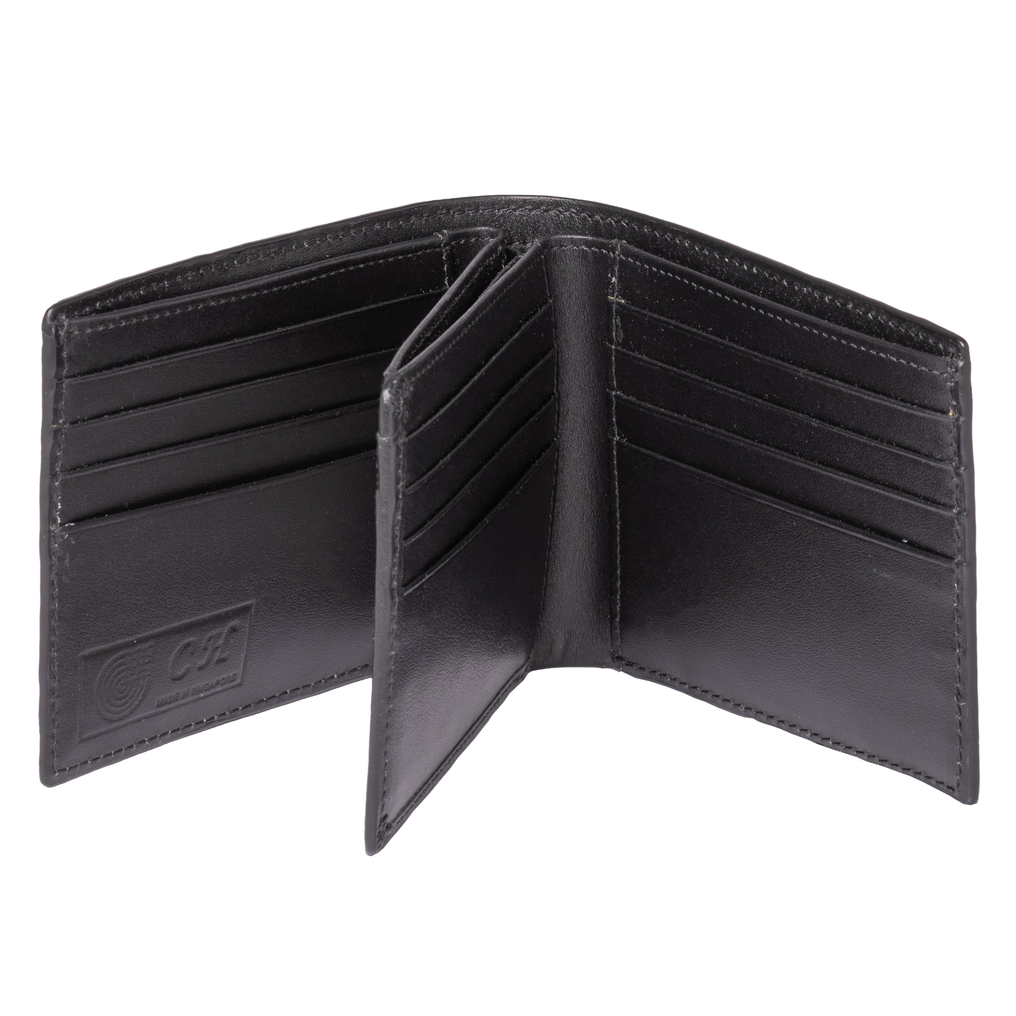 Men's Billfold Wallet NSB 81224 Black Glazed